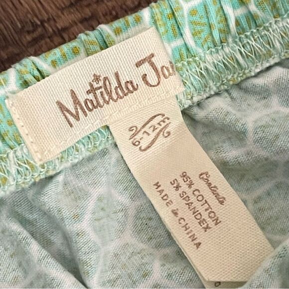 Matilda Jane 3 pairs of Diaper Cover Bloomers Coral Peach Blue Green 6-12 months - Picture 9 of 13